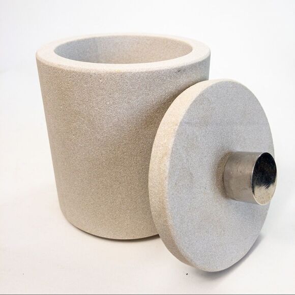 Natural Soapstone Lidded Container - Picture 2 of 6